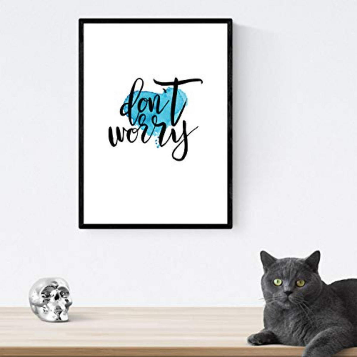 POSTER Set mit 4 glücklich und bunt Love Is In The Air A3 Rahmenlos - Klar, Papier (29.7/3cm) - Nacnic