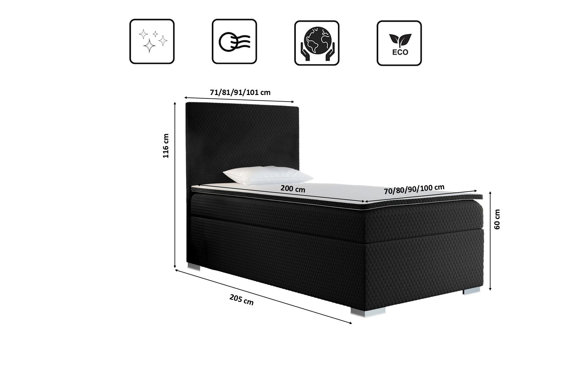 Thumbnail - Kaiser Möbel Boxbett, Schwarz, Holz, 100x200 cm, Kinder- & Jugendzimmer, Jugendmöbel, Jugendbetten