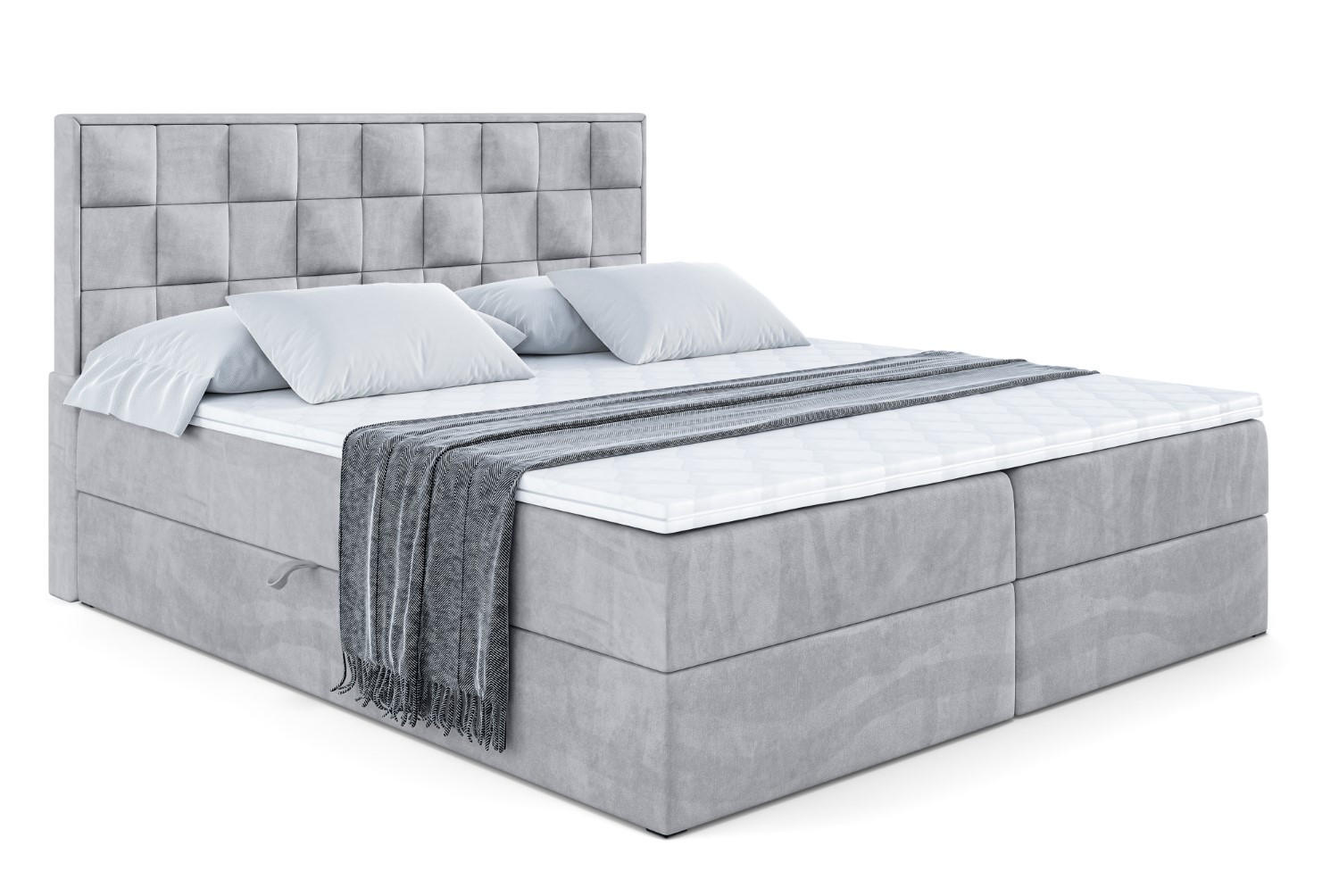 Altdecor Boxbett Grau 120x200 cm