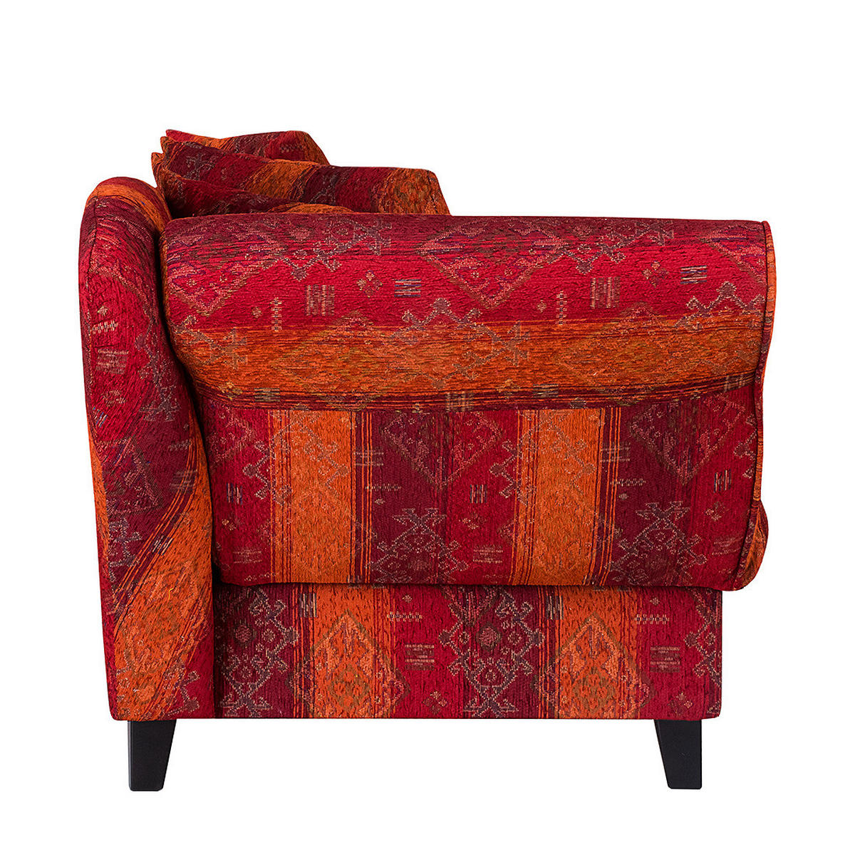 RECAMIERE - Webstoff - Rot - Rot/Orange, Textil (193/82/91cm) - home24