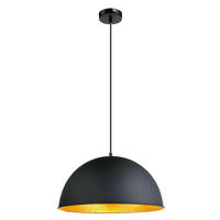 LED HÄNGELEUCHTE Metall Schwarz Goldfarben - Schwarz, Metall (41/41/120cm) - Globo Lighting
