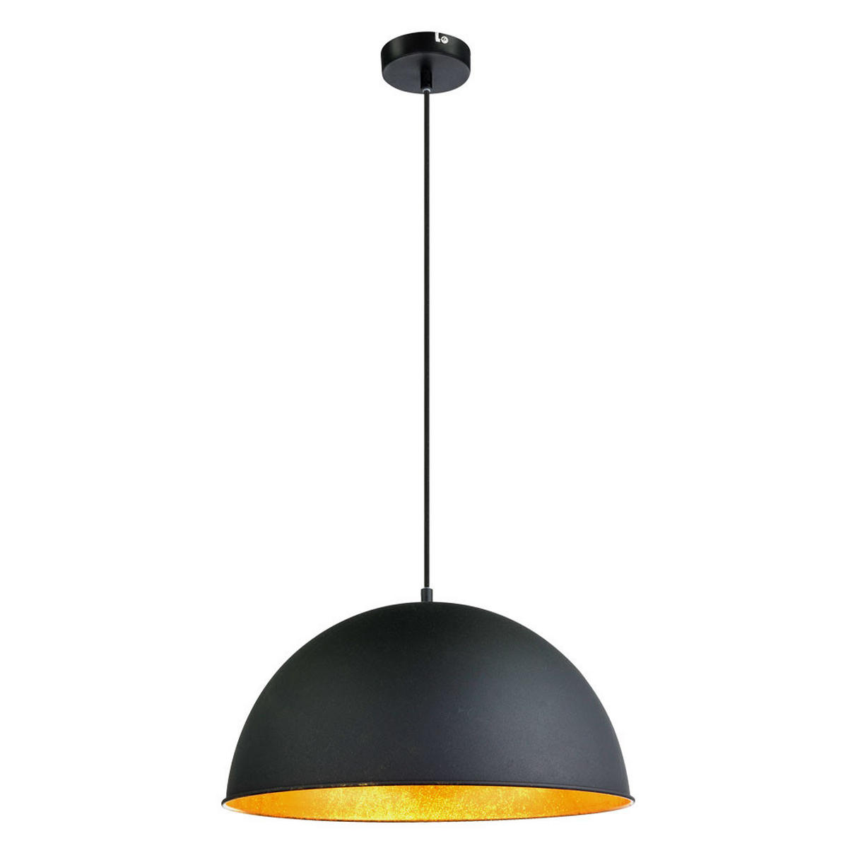 LED HÄNGELEUCHTE Metall Schwarz Goldfarben - Schwarz, Metall (41/41/120cm) - Globo Lighting