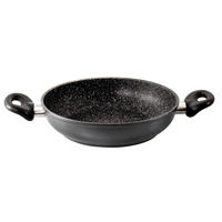 SERVIERPFANNE - Schwarz, Metall (24cm) - Stoneline