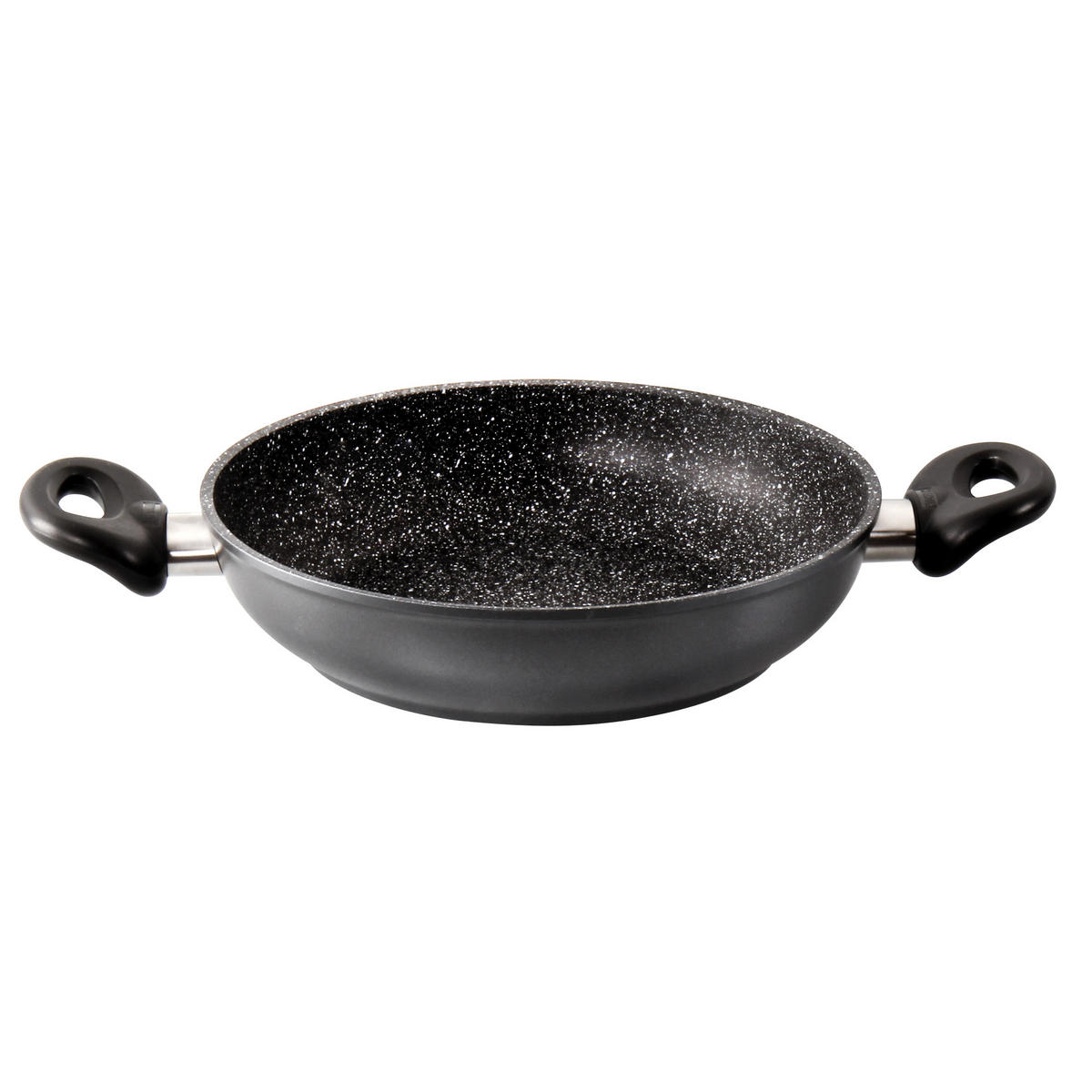 SERVIERPFANNE - Schwarz, Metall (24cm) - Stoneline