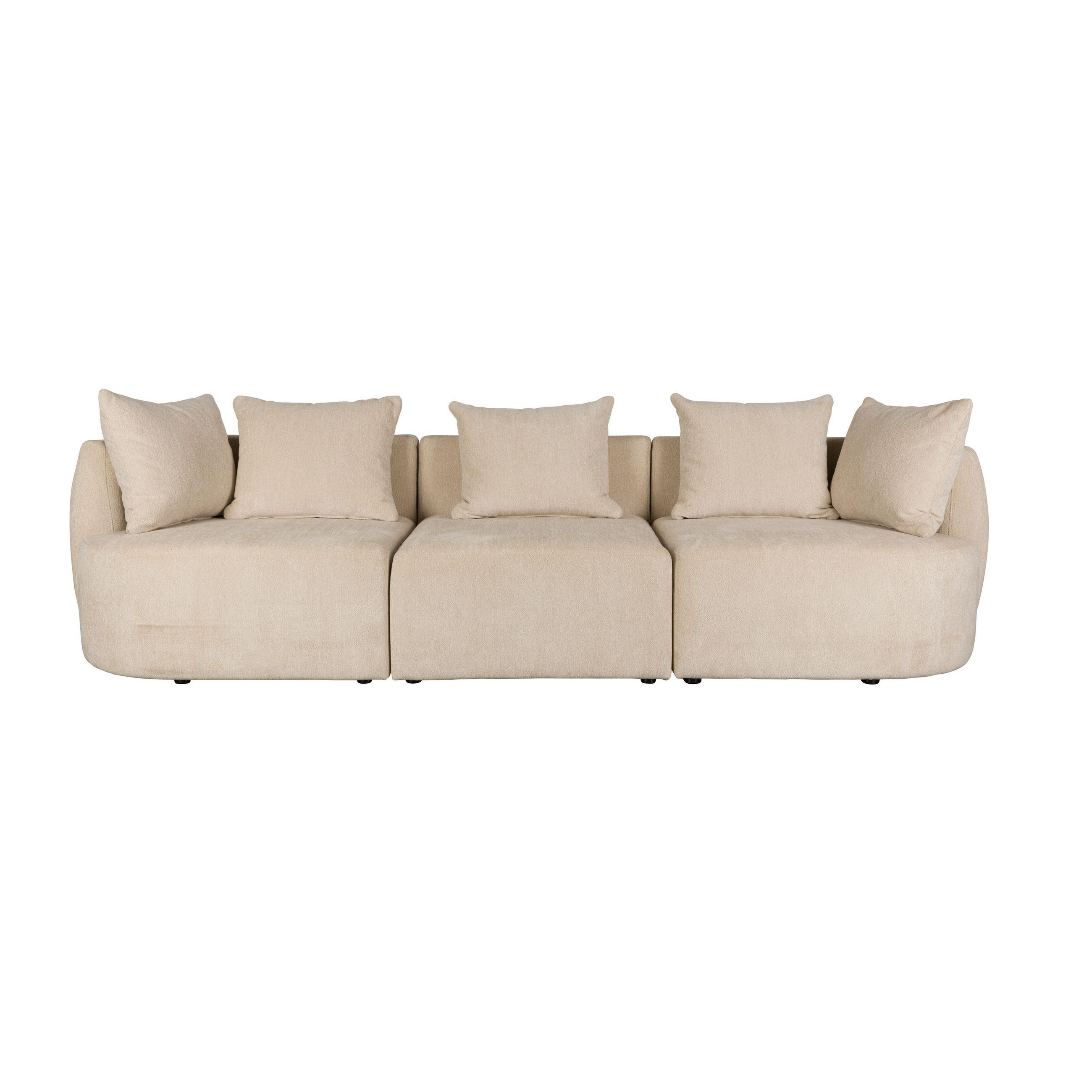 SOFA 4,5-SITZER Rocca Latte/ Beige - Creme, Textil (250/83/92cm) - Dutchbone