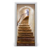 TÜRAUFKLEBER 95x205 cm Dekorativ für Türen - Braun, Kunststoff (95/205/0.01cm) - TULUP