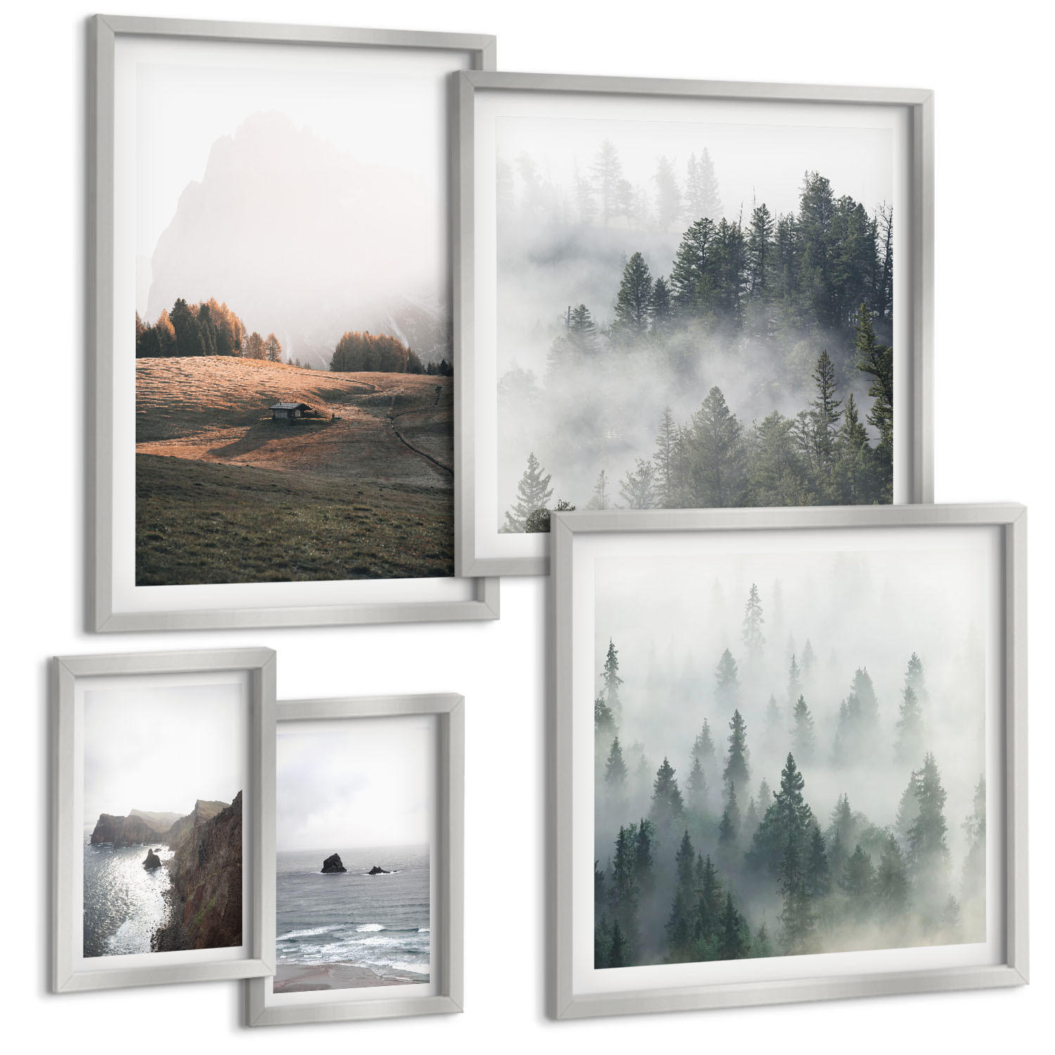 Tulup Bilder Silber 40x60 cm