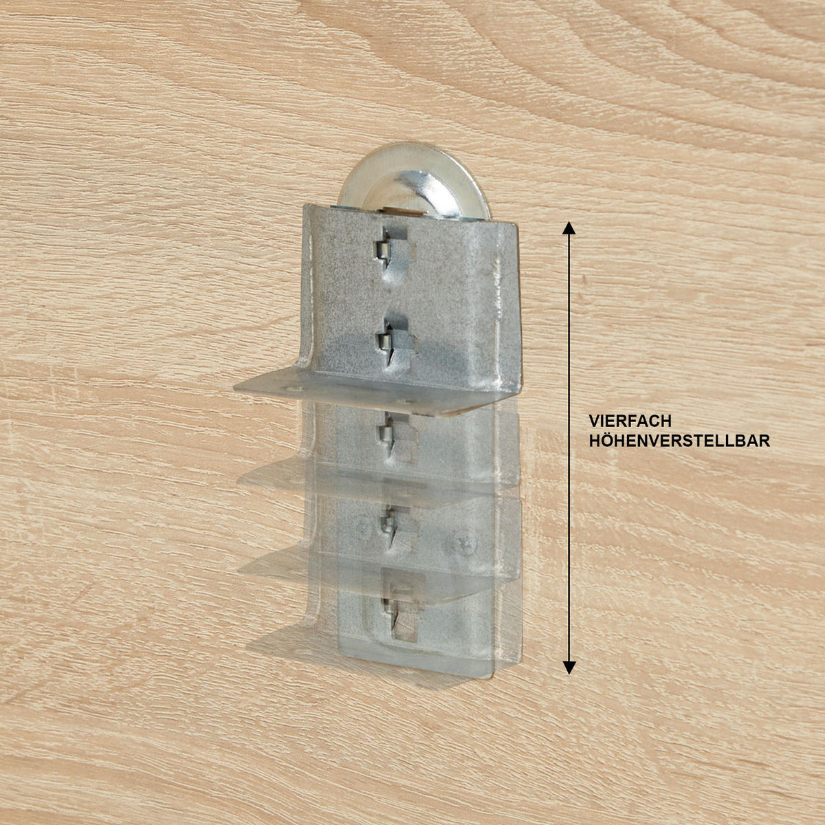 HOLZBETT Seniorenbett 90/200 Natur - Braun, Holz (90/200cm) - Homestyle4u