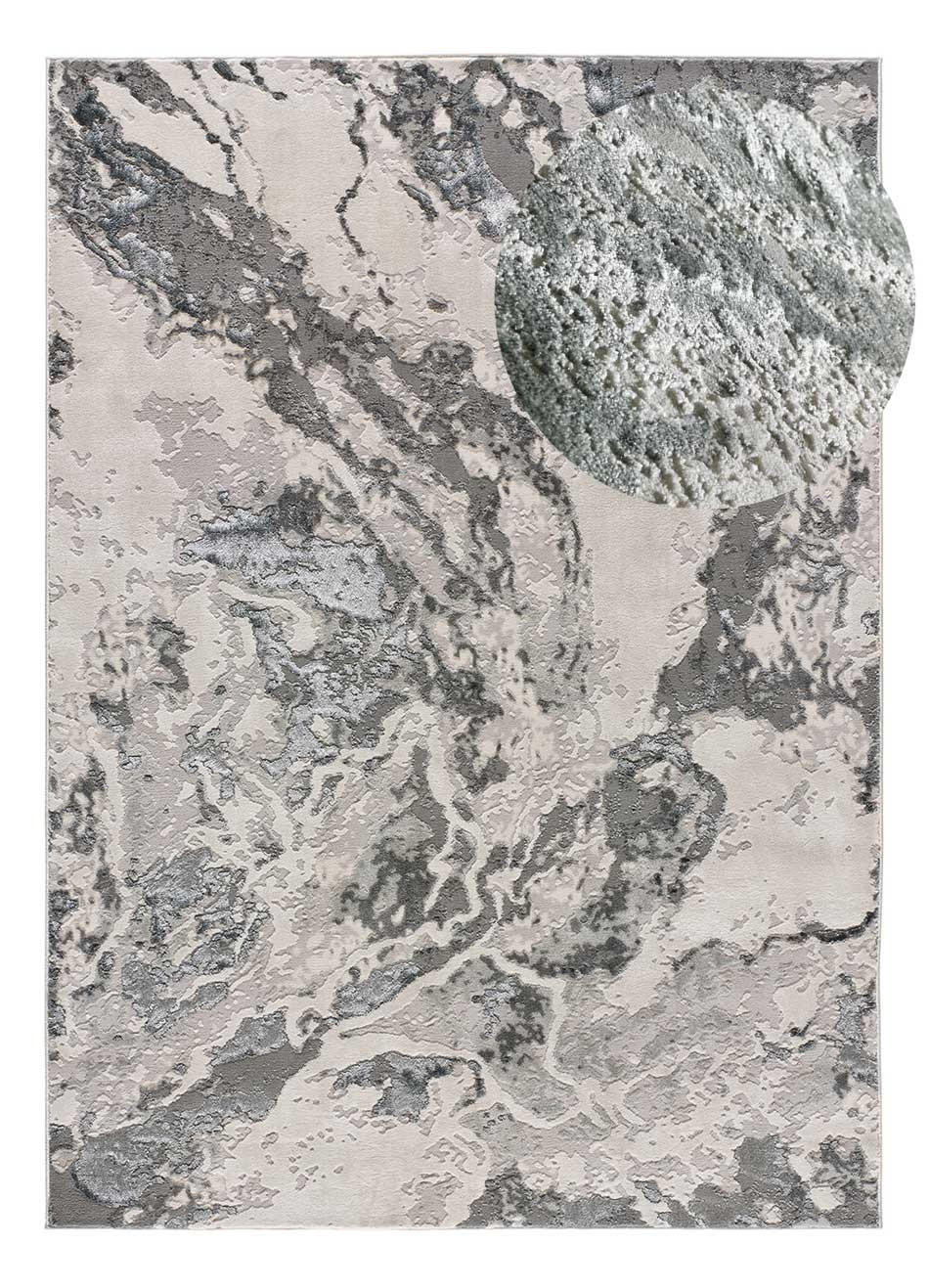 Atticgo Webteppich Grau 160x230 cm
