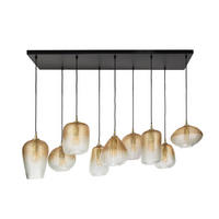 HÄNGELEUCHTE Dot Beige 40/120/ 150 cm - Beige, Glas (40/120/150cm) - Hoyz Collection