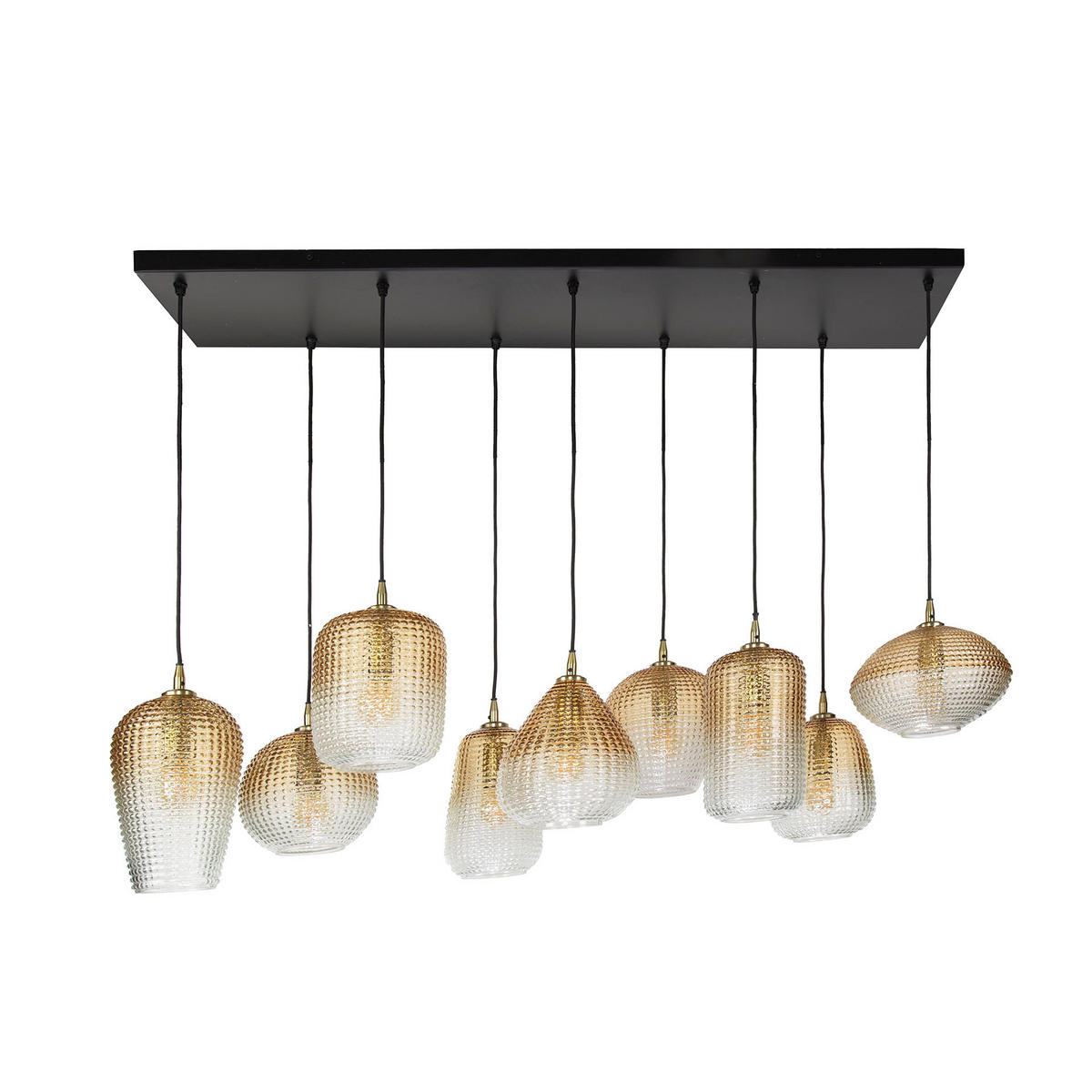 HÄNGELEUCHTE Dot Beige 40/120/ 150 cm - Beige, Glas (40/120/150cm) - Hoyz Collection