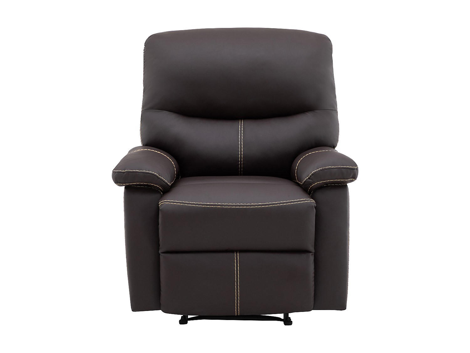 RELAXSESSEL - 1 Person - Kunstleder - Braun - - Braun, Leder (79/95/90cm) - Vente-Unique
