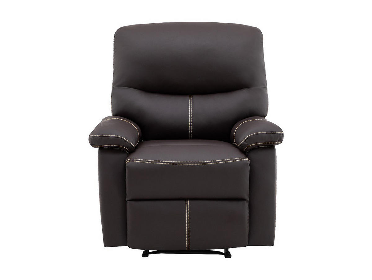 RELAXSESSEL - 1 -Sitzer - Kunstleder - braun - CANBY - Braun, Leder (79/95/90cm) - Vente-Unique