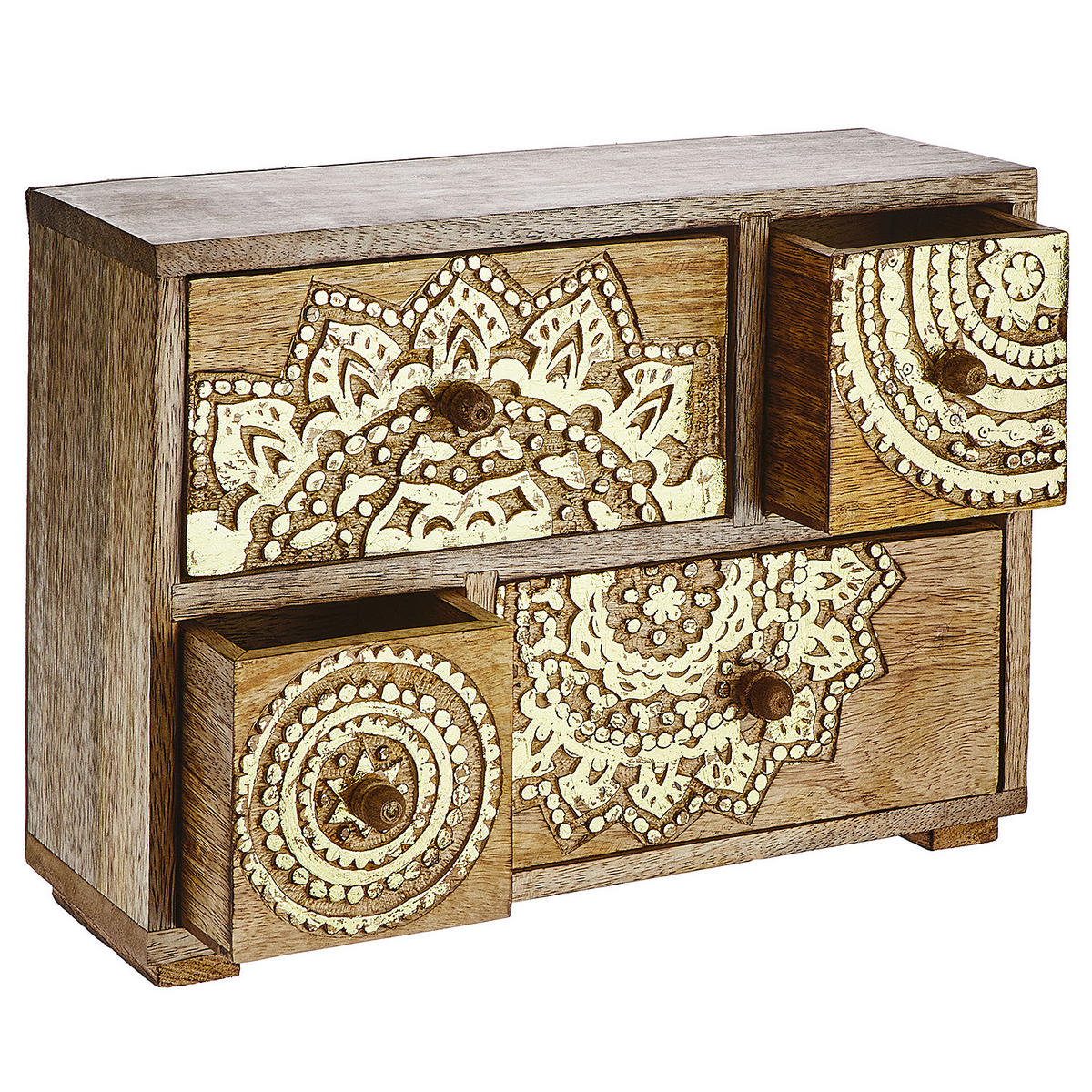 DEKO-SCHRANK Bali - Goldfarben, Holz (11/29/22cm) - Butlers