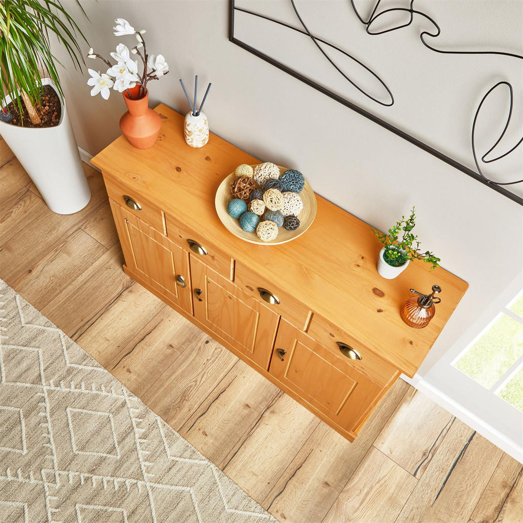 Thumbnail - Idimex Anrichte, Braun, Holz, Kiefer, Vintage, 116x73x35 cm, FSC Mix, Esszimmer, Anrichten