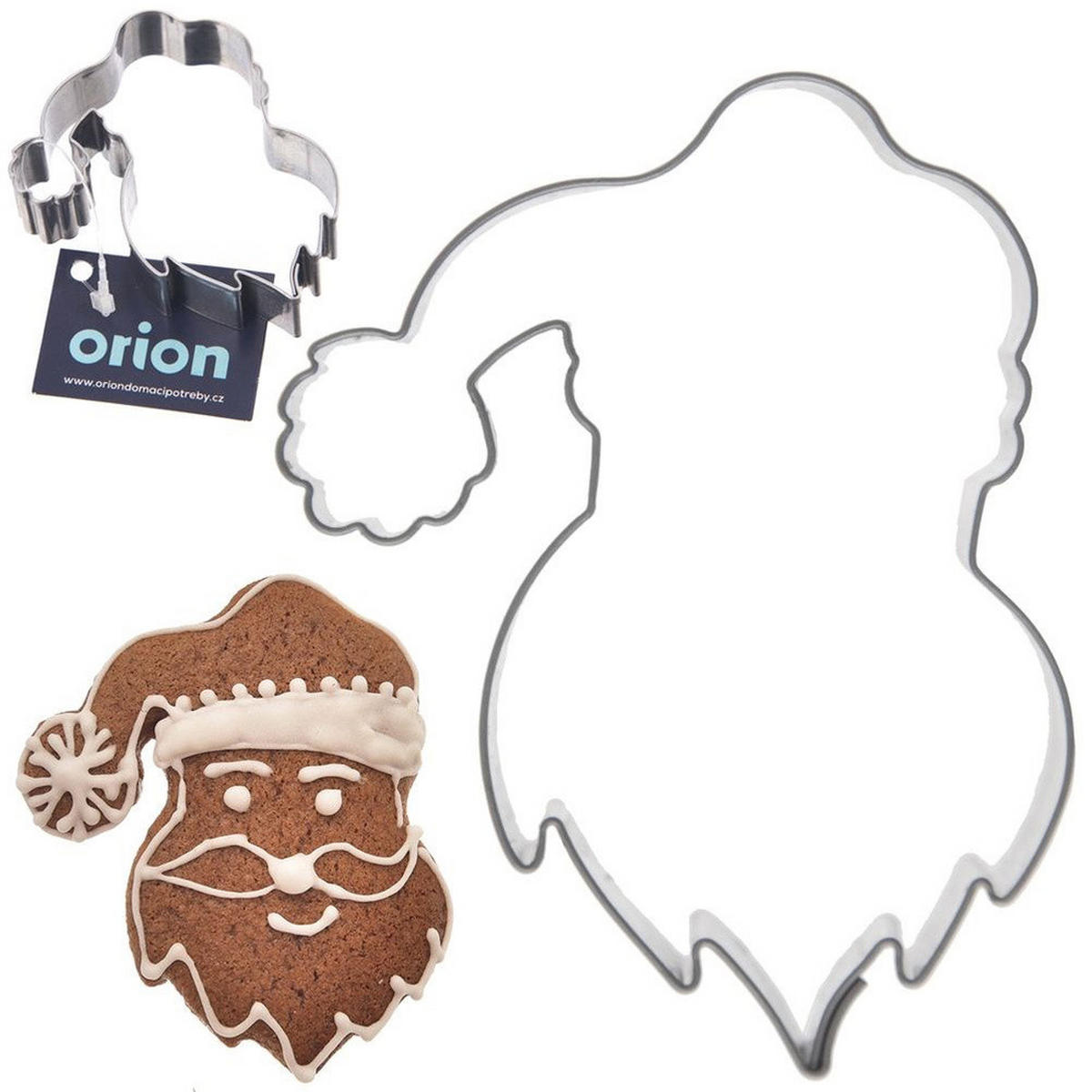AUSSTECHFORM Nikolaus 7 cm Silber - Silberfarben, Metall (5.5/1.5/7cm) - Orion 