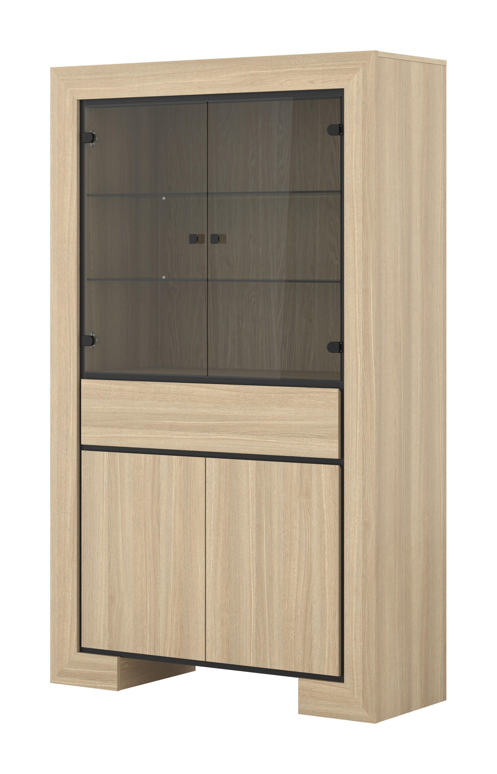 MASSENO VITRÍNA LUNO 113/185/41 cm Dub