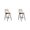 BARHOCKER massiv beige 58/49/109 cm 2er-Set - Beige, Holz (49/109/58cm) - LABEL51