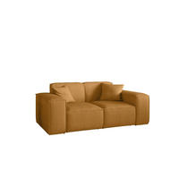 SOFA Celes Premium 2-sitzer Stoff Scala - Currygelb, Holzwerkstoff/Textil (186/73/88cm) - Fun Möbel