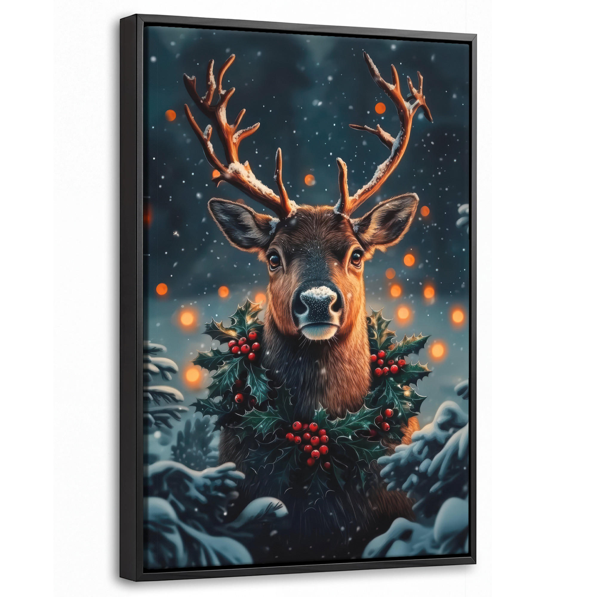 MuchoWow Leinwand Dunkelbraun 20x30 cm