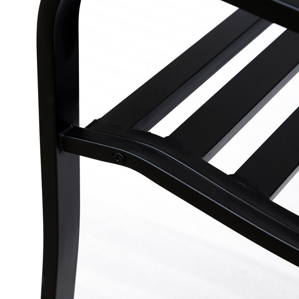 ZAHRADNÍ lavice 127/60/89 cm černá z oceli a litiny s područkami pro 3 osoby - černá, kov (60/89/127cm) - OKWISH