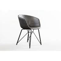 STUHL DANI Braun Kunstleder (4er-Set) - Braun, Leder (60/79/52cm) - KAWOLA