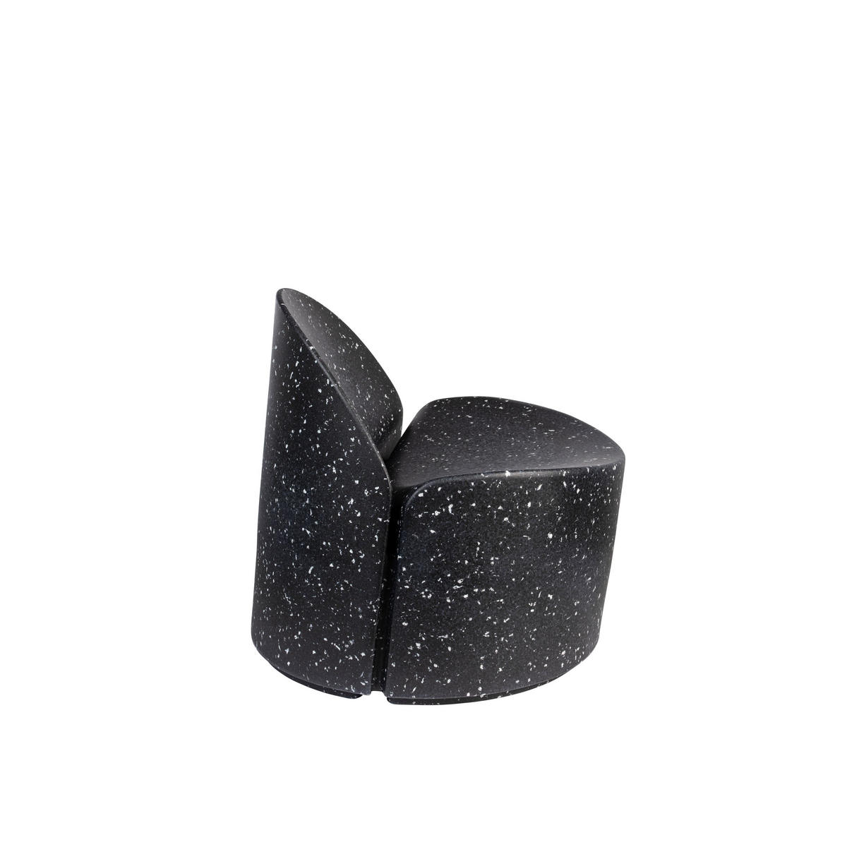 SESSEL Bloom Schwarz - Schieferfarben, Kunststoff (69/70/72cm) - Zuiver