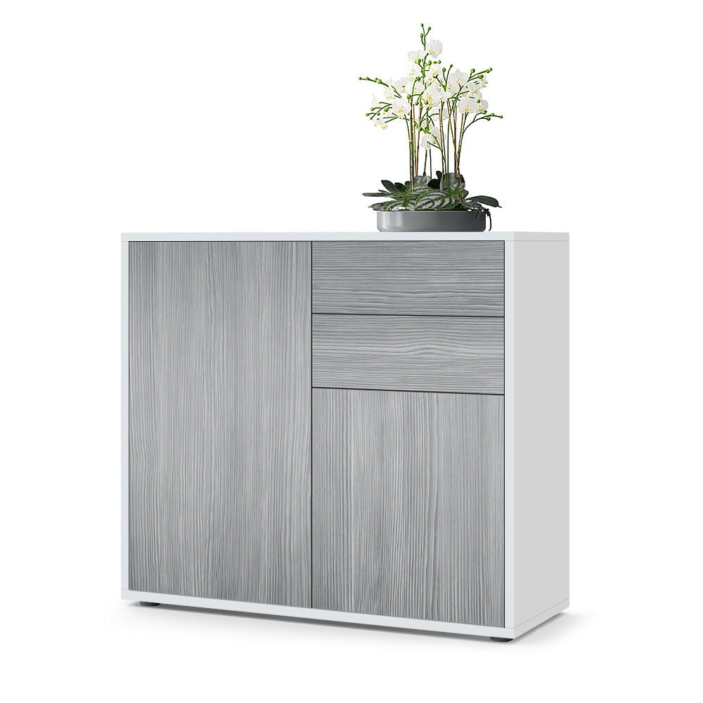 KOMMODE Ben Front in Avola-Anthrazit - Anthrazit, Holzwerkstoff (79/74/36cm) - Vladon