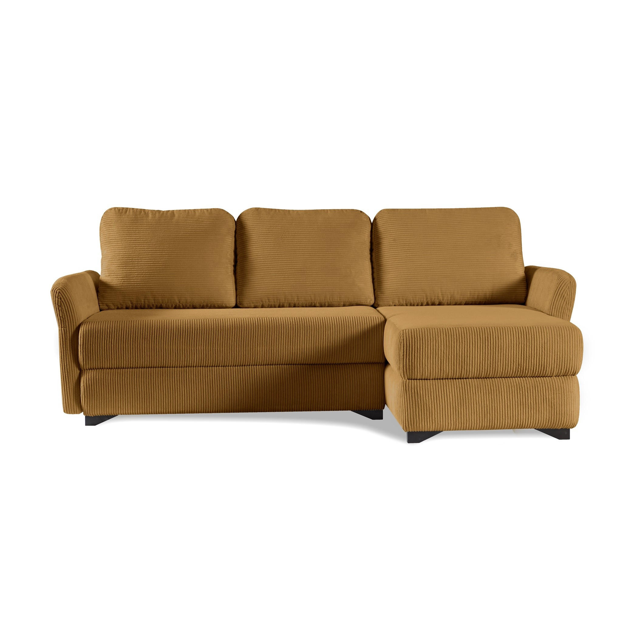 ECKSOFA Volt Gelb, universal Ecksofa mit Schlaffunktion - Gelb, Holzwerkstoff/Textil (238/155cm) - Bettso