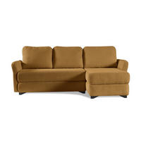 ECKSOFA Volt Gelb, universal Ecksofa mit Schlaffunktion - Gelb, Holzwerkstoff/Textil (238/155cm) - Bettso