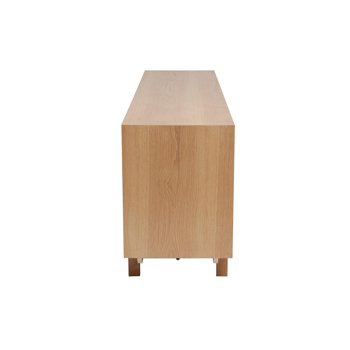 SIDEBOARD Skandinavisch Helles Holz 195 cm SID - Eiche Bianco, Holz (45/72.5/195.5cm) - Miliboo