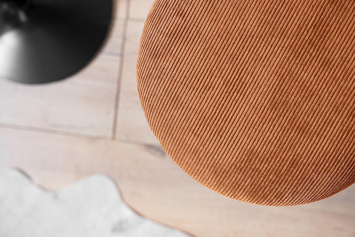 BARHOCKER - Cordstoff - Rostfarben, Textil (32/65/32cm) - home24