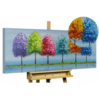 ÖLGEMÄLDE 120/60 cm - Multicolor, Holz/Textil (2/60cm) - KUNSTLOFT