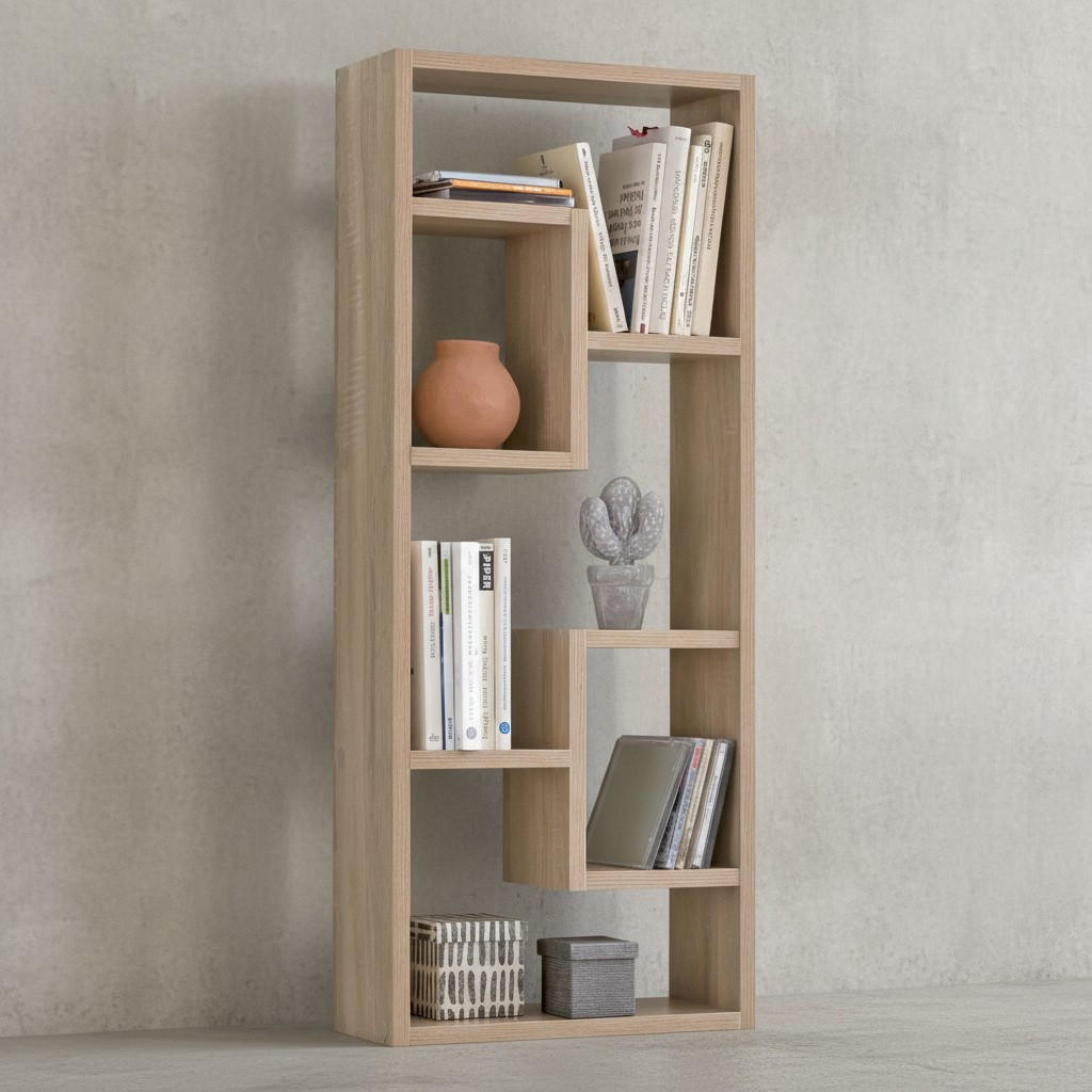 WANDREGAL ITTER Spanplatte Freischwebend Modern, Beige 36x15x90 cm - Beige, Holz (36/90/15cm) - KADIMA DESIGN