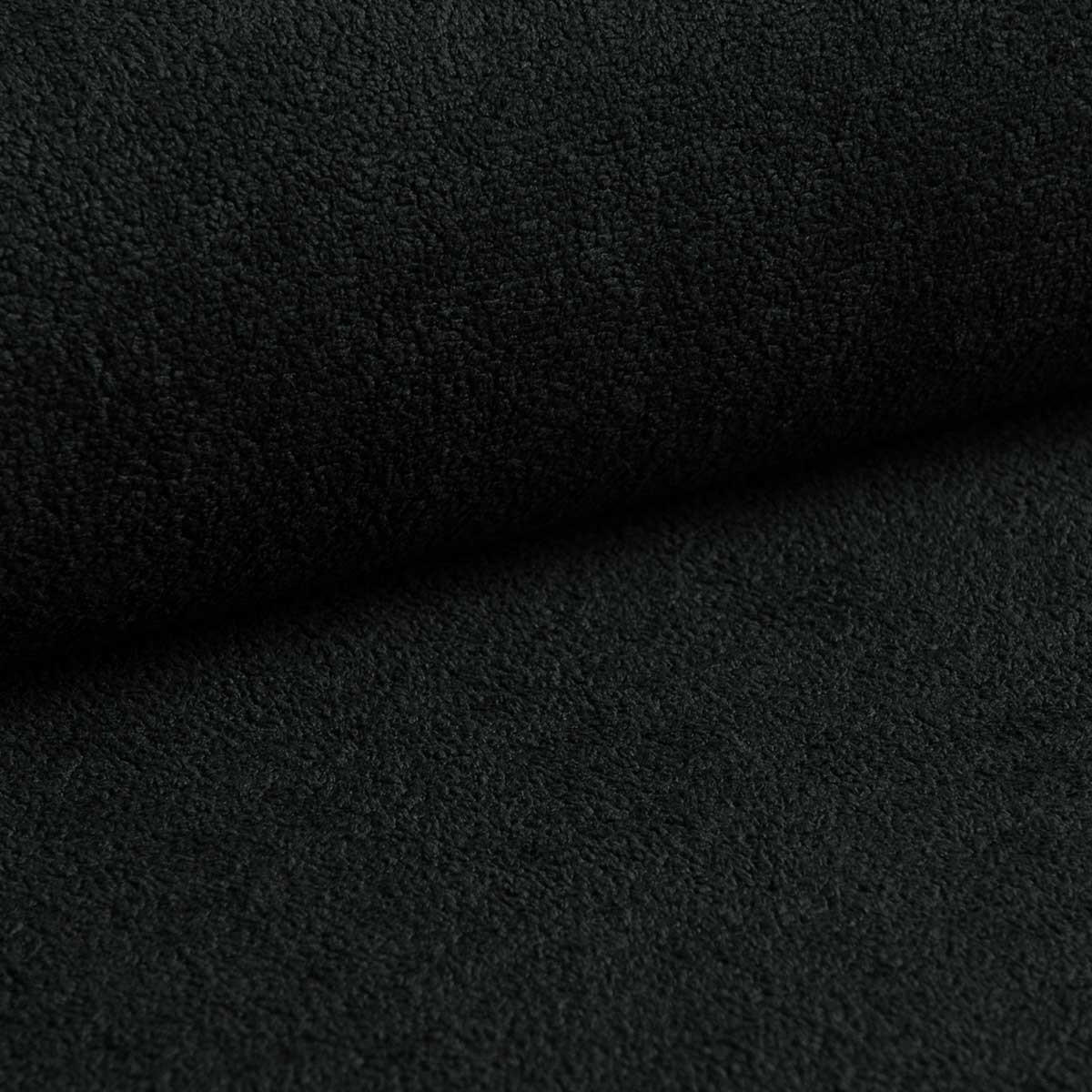 WOHNLANDSCHAFT Monos-U Schwarz Boucle - Schwarz, Textil (364/87/168cm) - Luxkor24