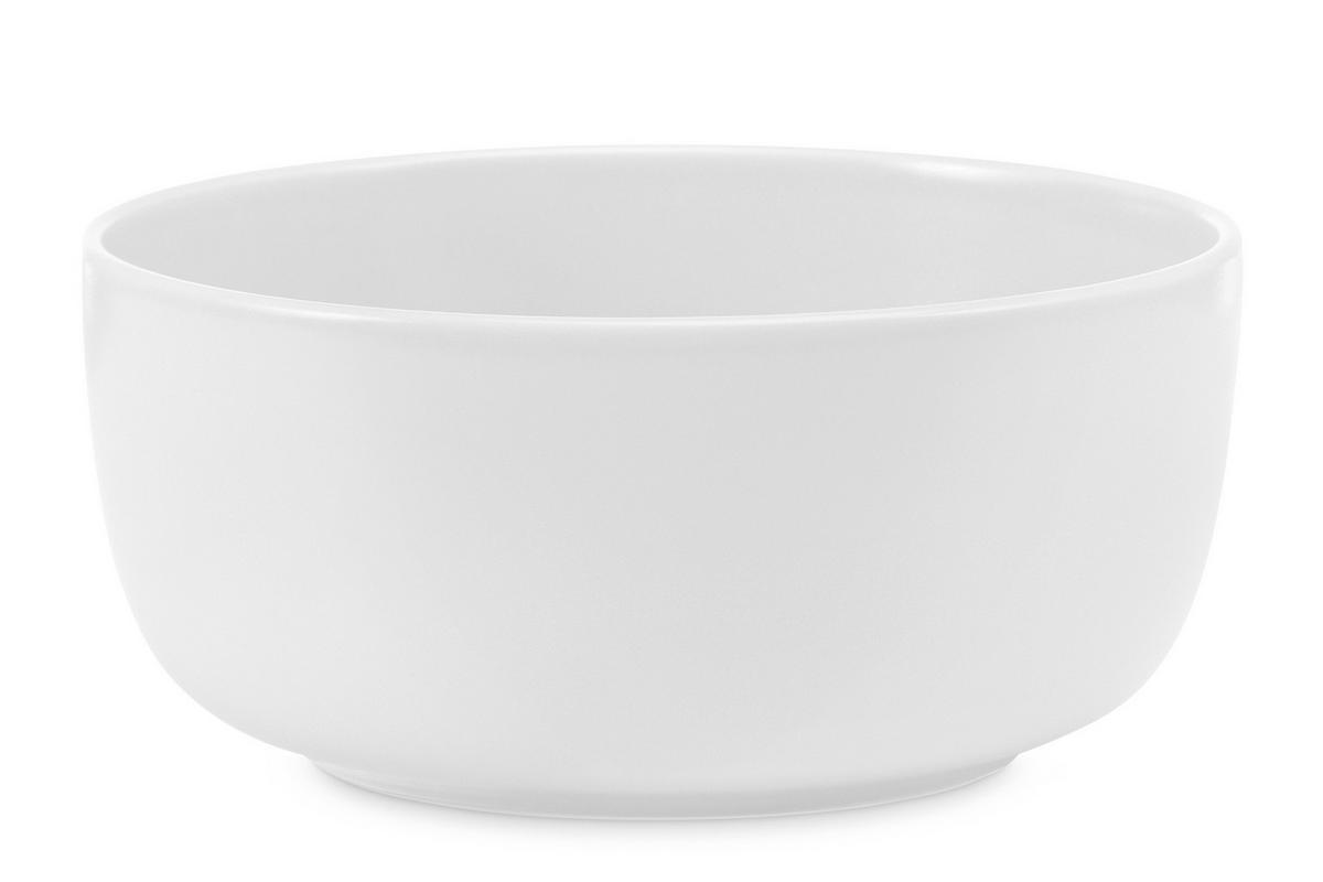 SCHÜSSEL-SET VICTO 6 Personen 6-tlg, matt - Weiß, Keramik - KONSIMO®