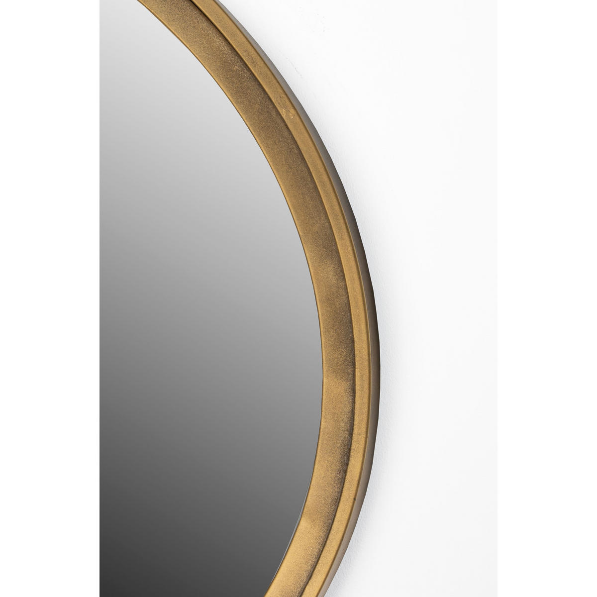 WANDSPIEGEL Matz Spiegel/ Oval 60x60 cm Gold - Bronzefarben, Metall (60/60/2.7cm) - Housecraft Living