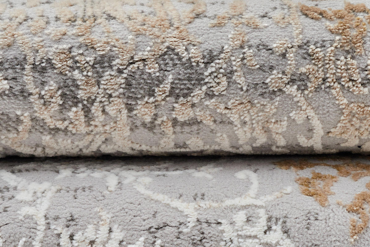 TEPPICH HERA Grau Beige 140/200 cm - Beige/Grau, Textil (140/200cm) - Tapiso