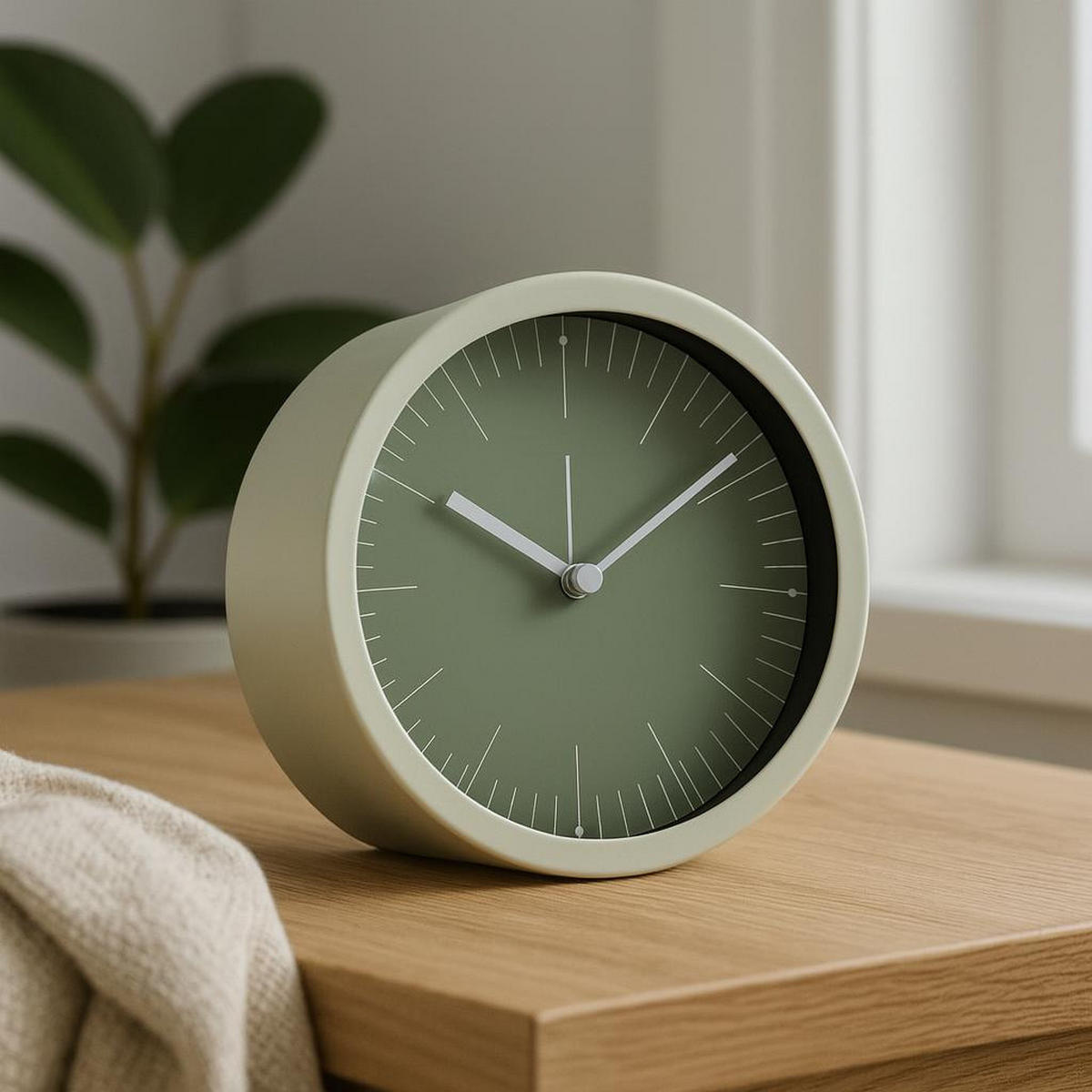 STANDUHR für die Kommode Gist 15/15/8 cm - Grün, Metall (15/8/15cm) - Home Styling Collection