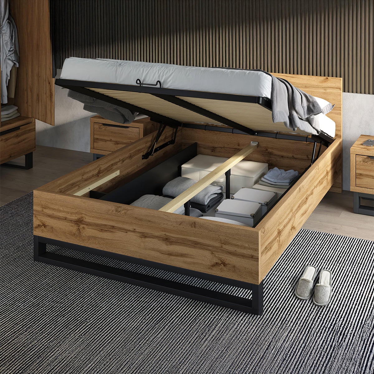 BOXBETT 140/200 Eden Holz - Braun, Holzwerkstoff (140/200cm) - Petits-meubles