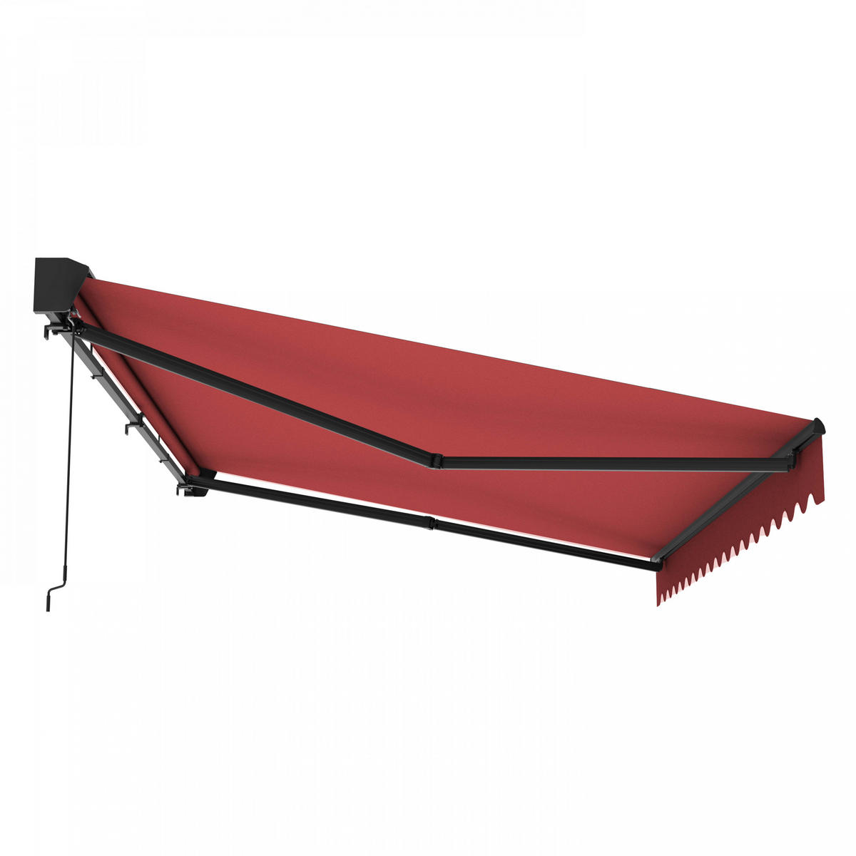 MARKISE 2,50x2m, Rot - Rot, Metall (200/1/250cm) - Oviala
