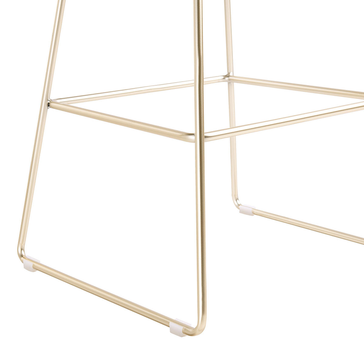 BARSTUHL 2er-Set Metall Gold Preston - Goldfarben, Textil/Metall (50/111/55cm) - Beliani