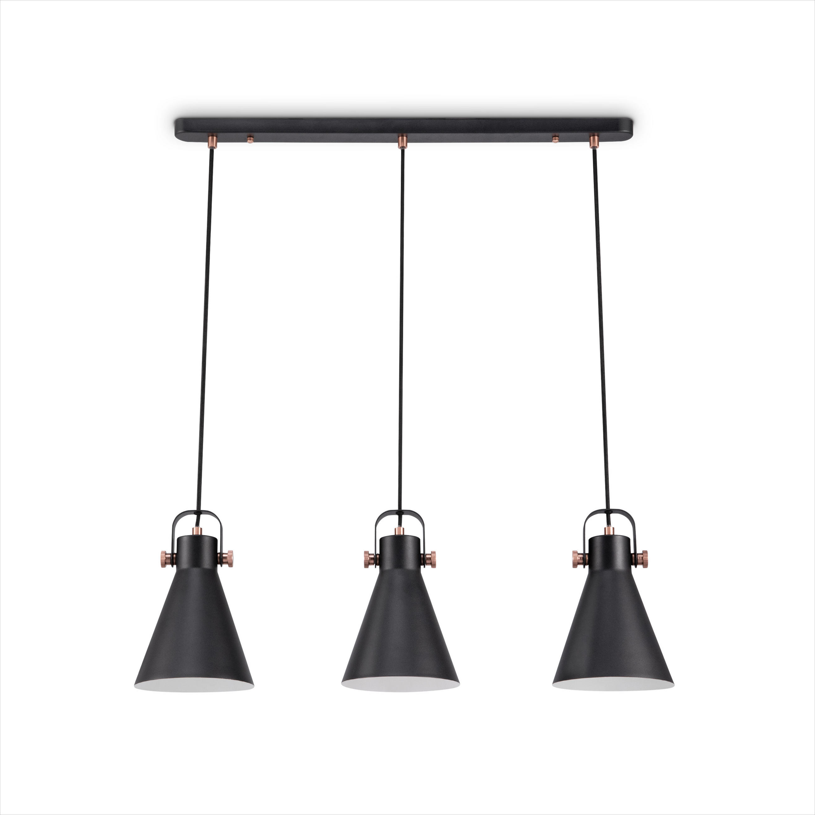 PENDELLEUCHTE Otto - Schwarz, Metall (16/16/25.4cm) - Paco Home