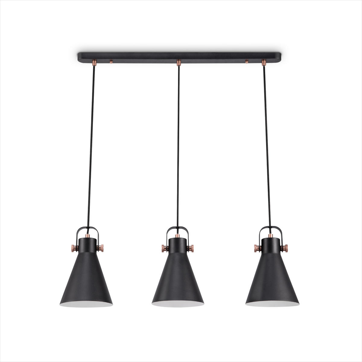 PENDELLEUCHTE Otto - Schwarz, Metall (16/16/25.4cm) - Paco Home