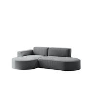 ECKSOFA Modena Studio Falten, Stoff Alpine, Anthrazit Links - Anthrazit, Holz (165/236cm) - Kaiser Möbel