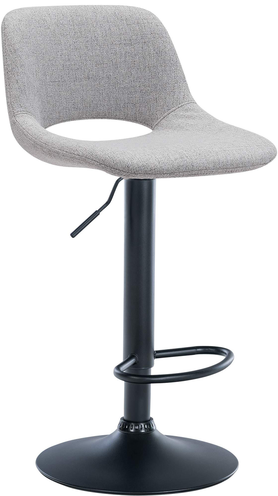 BARHOCKER Stoff hellgrau - Hellgrau, Textil (42/86/46cm) - CLP