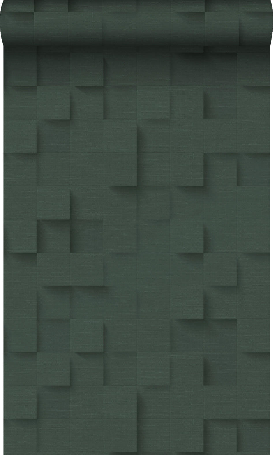 TAPETE 3D-Würfel 50 x 900 cm - Grün, Papier (50/900cm) - Origin Wallcoverings