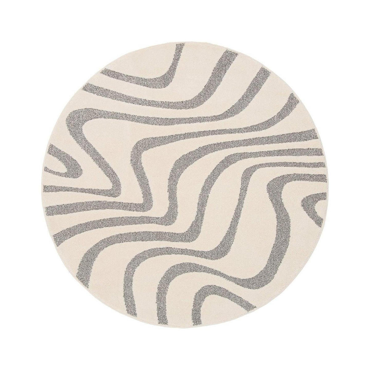 TEPPICH Ethnostil, geschnitzt grau - Grau, Textil (160/160cm) - AFK Living