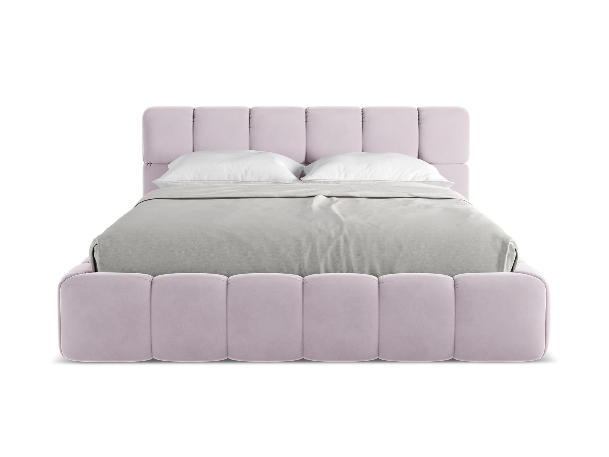 POLSTERBETT mit Bettkasten und Lattenrost 180x228 Violett - Lila/Flieder, Kunststoff/Textil (160/200cm) - Makamii