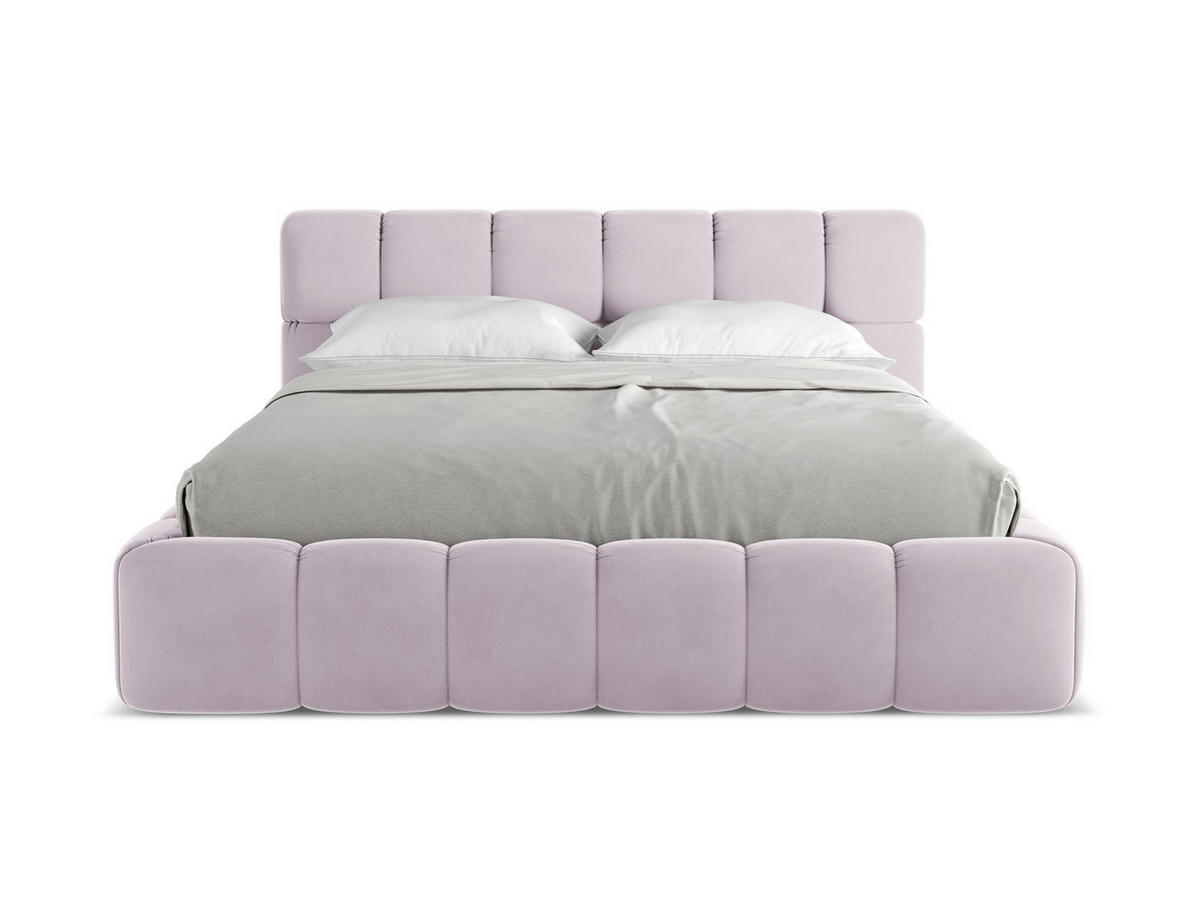 POLSTERBETT mit Bettkasten und Lattenrost 180x228 Violett - Lila/Flieder, Kunststoff/Textil (160/200cm) - Makamii